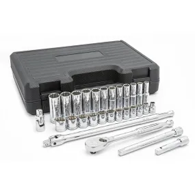 GearWrench 80692 29 Pc. 3/8" Drive 12 Point Standard & Deep Metric Mechanics Tool Set