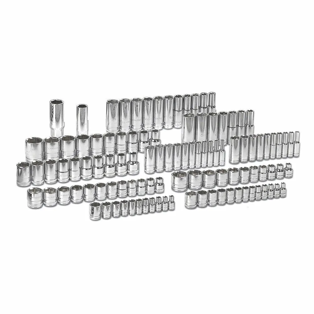 GearWrench 80932 165 Pc. 1/4", 3/8" & 1/2" Drive 6 Point Standard & Deep SAE/Metric Mechanics Tool Set