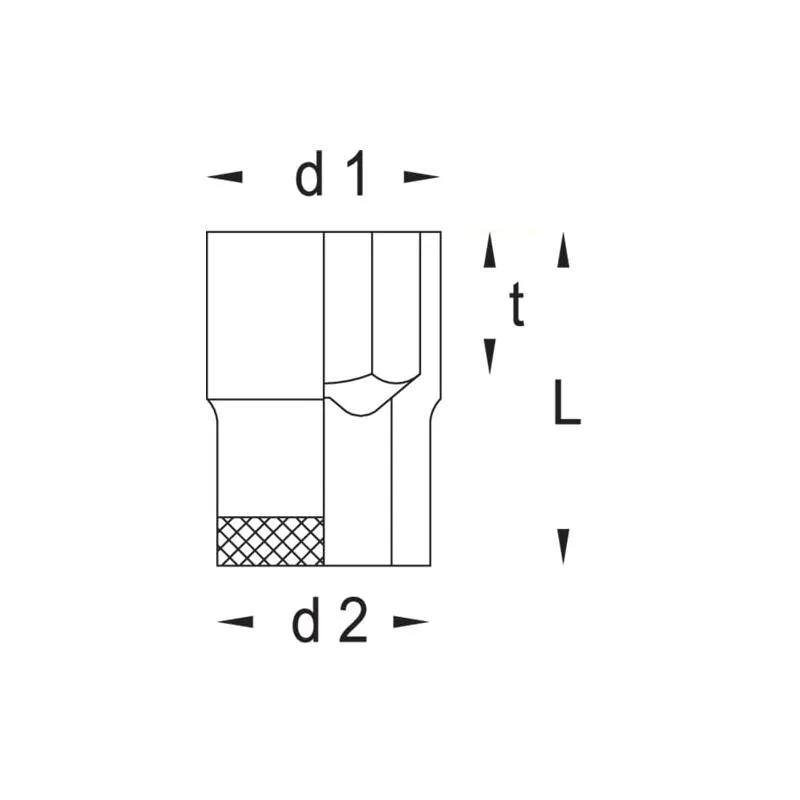 Gedore 6132150 Socket 1/2 Inch 27 mm