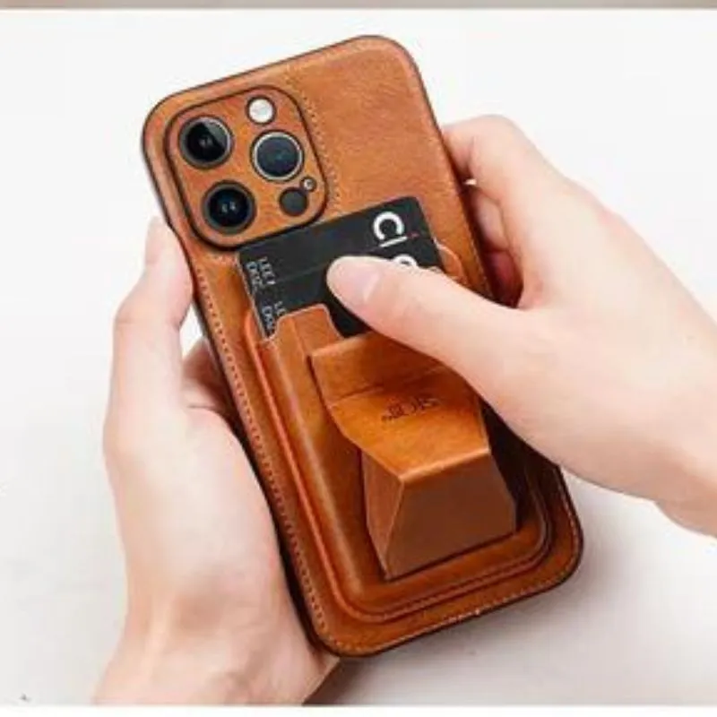HDD Fionke Stand Leather Case iPhone 12 Pro Max