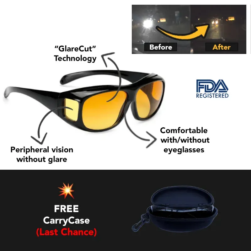 Headlight Drive Glasses with Anti-Glare Technology Drive Safely at Night