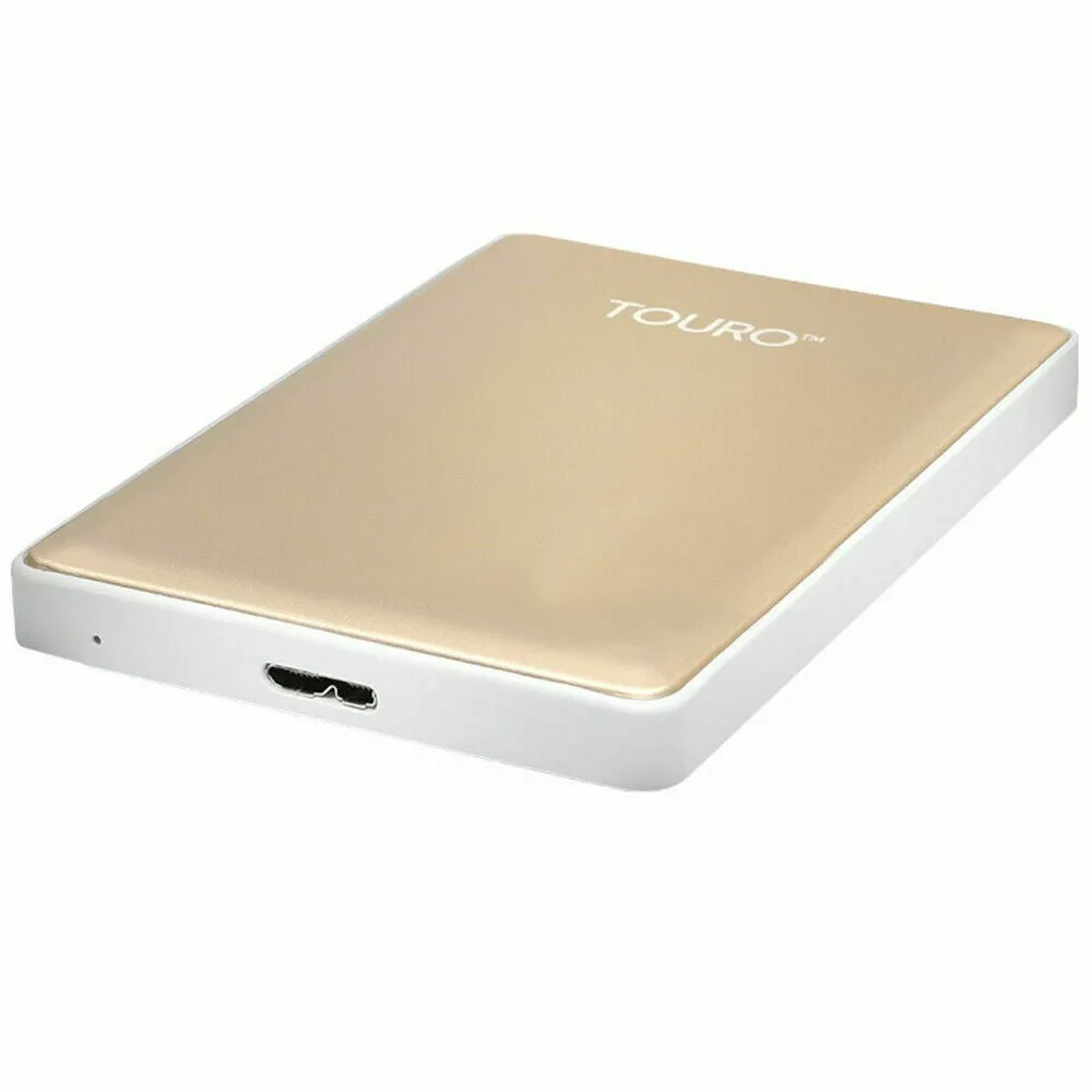 Hitachi Touro S Mobile Portable External Hard Drive 500GB USB 3.0 HDD for PC/Mac