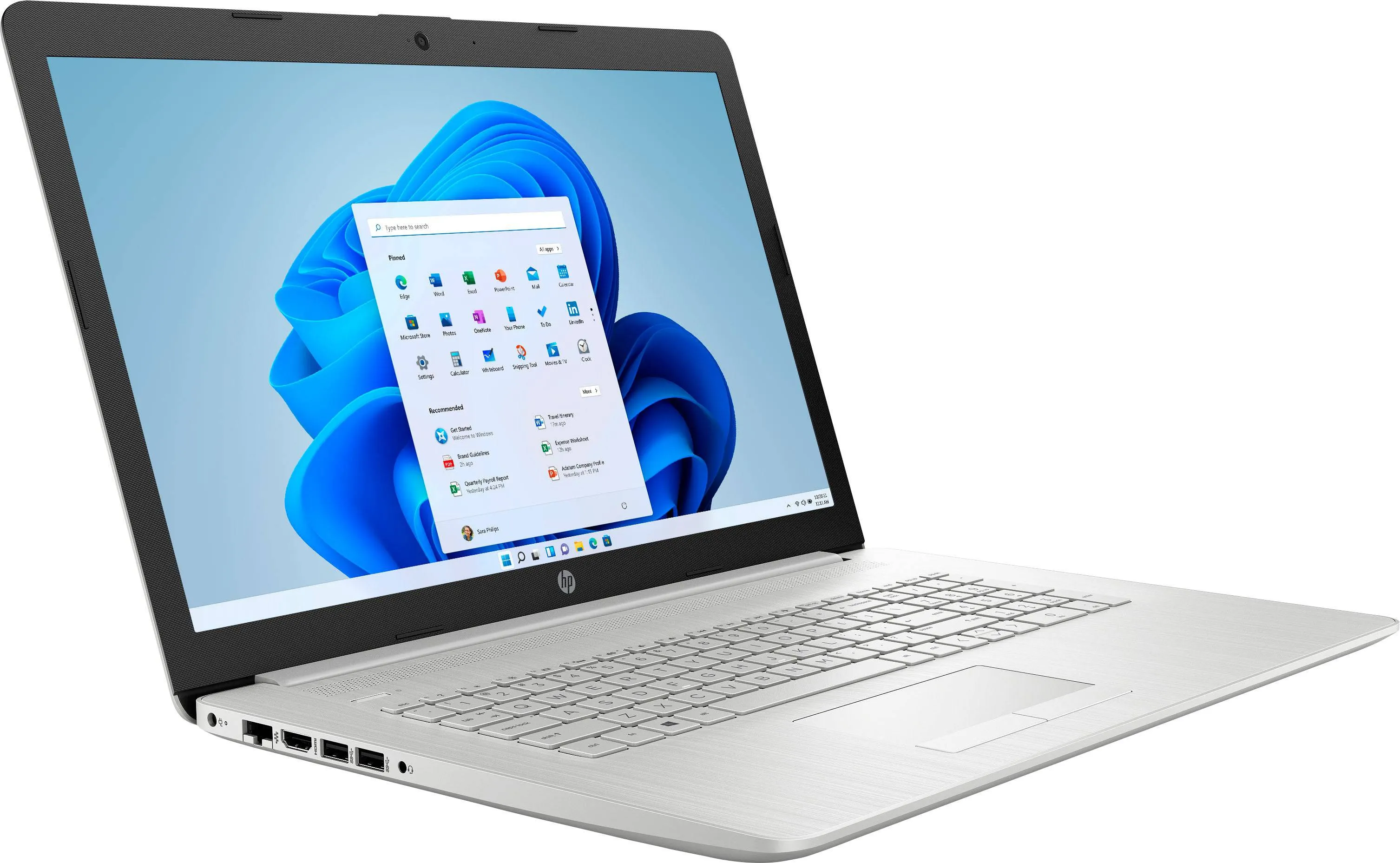 HP - 17.3&quot; Laptop - Intel Core i3 - 8GB Memory - 256GB SSD - Natural Silver