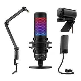HyperX Bundle - Quadcast S   Caster   Vision S   Shield