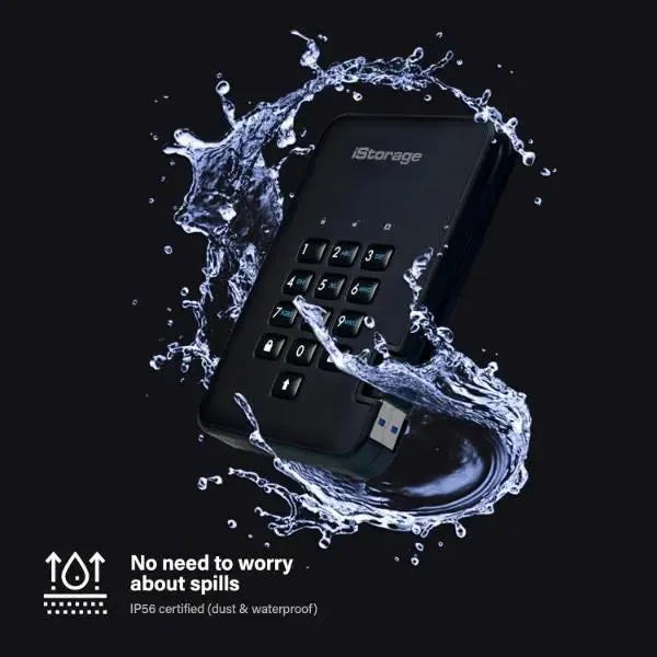 iStorage Diskashur Pin Authenticated Portable Drive 256GB SSD