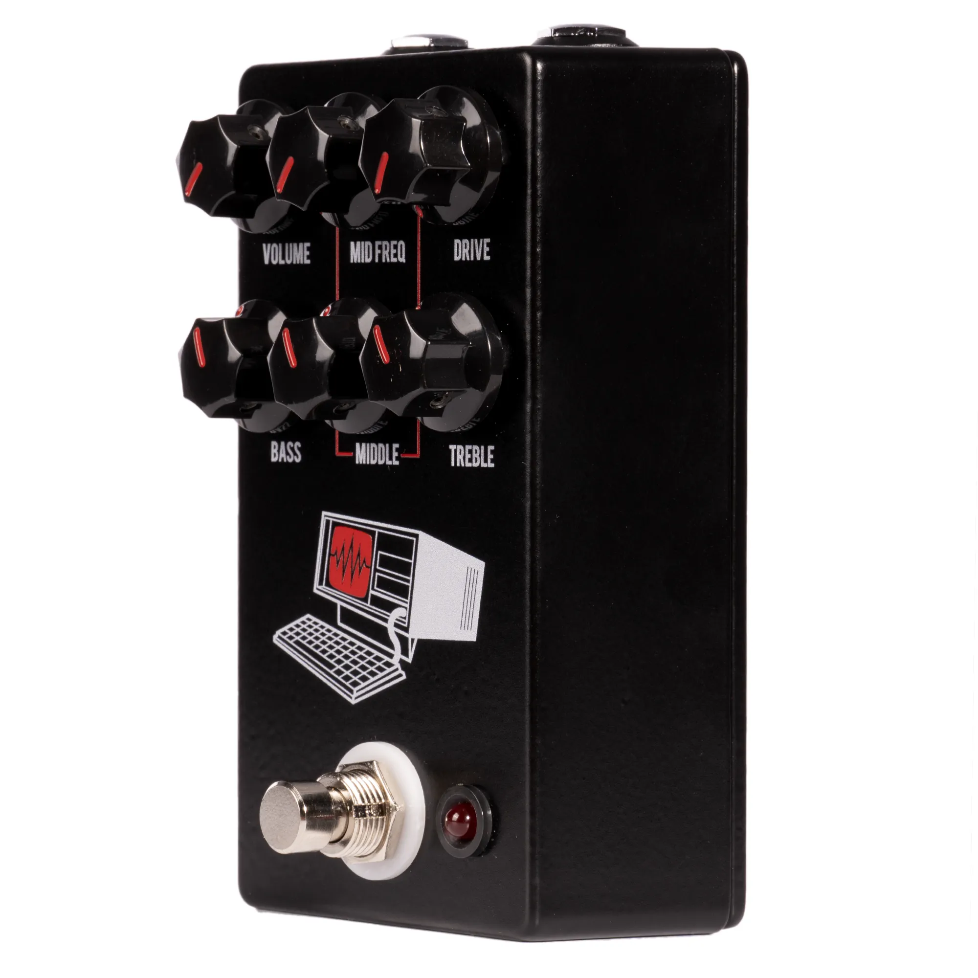 JHS The Hard Drive Distortion Effect Pedal, Black