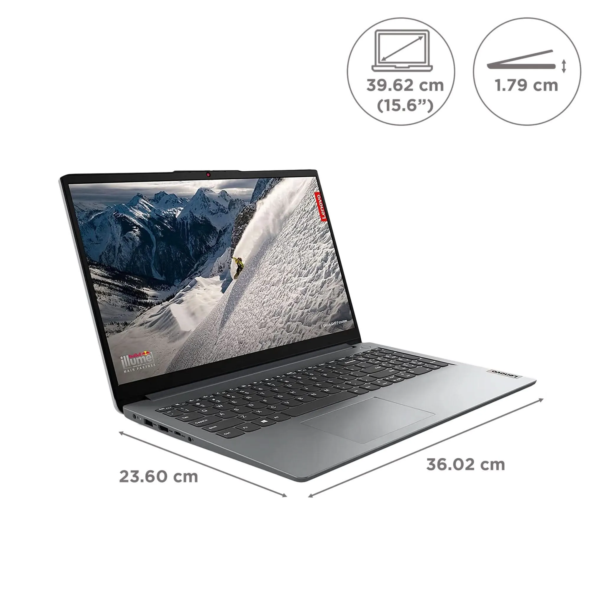 LENOVO IP SLIM1 82R1004AIN [R5-3500U RYZEN/8GB DDR4/512GB SSD/WIN11 HOME MSO/15.6 INCH/INTEGRATED GRAPHICS/1 YEAR(S)]