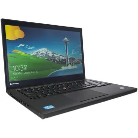 Lenovo T440S Laptop - i7-4600U, 12GB RAM, 256GB SSD, 14" Display, Black