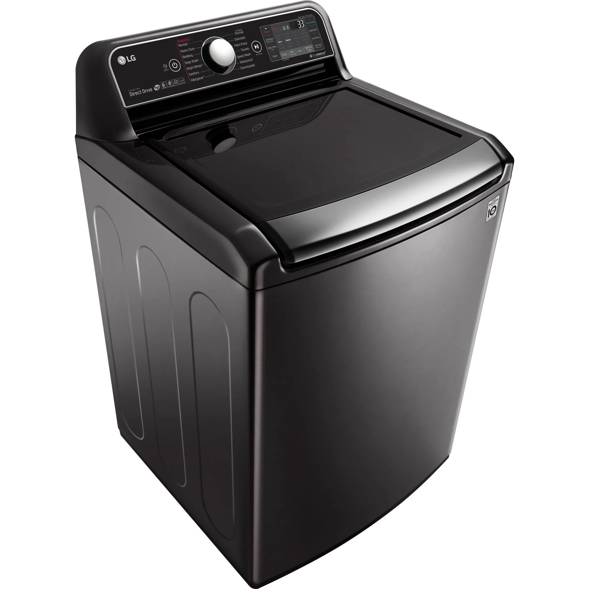 LG Top Load Washer (WT7850HBA) - Black Steel