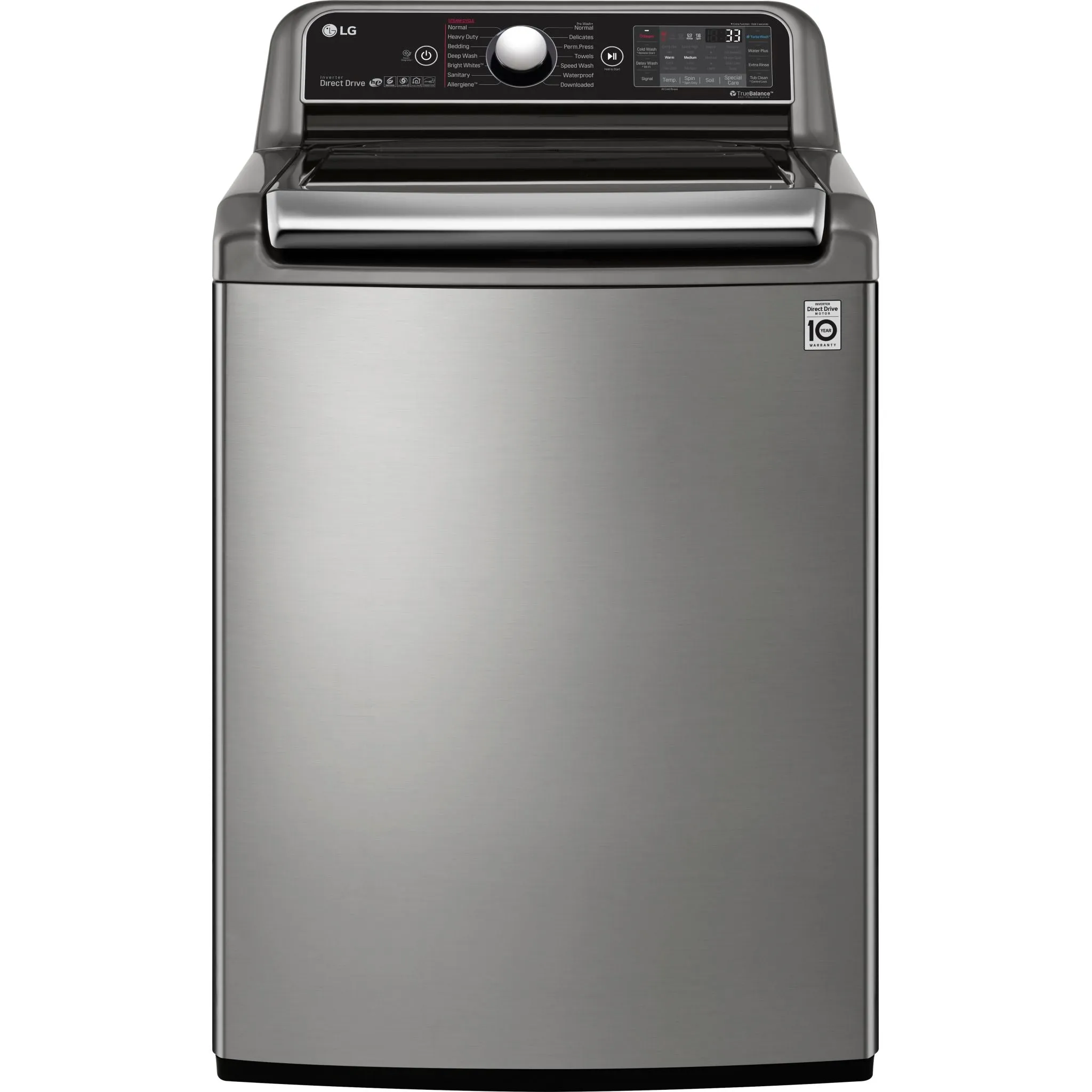 LG Top Load Washer (WT7850HVA) - Graphite Steel