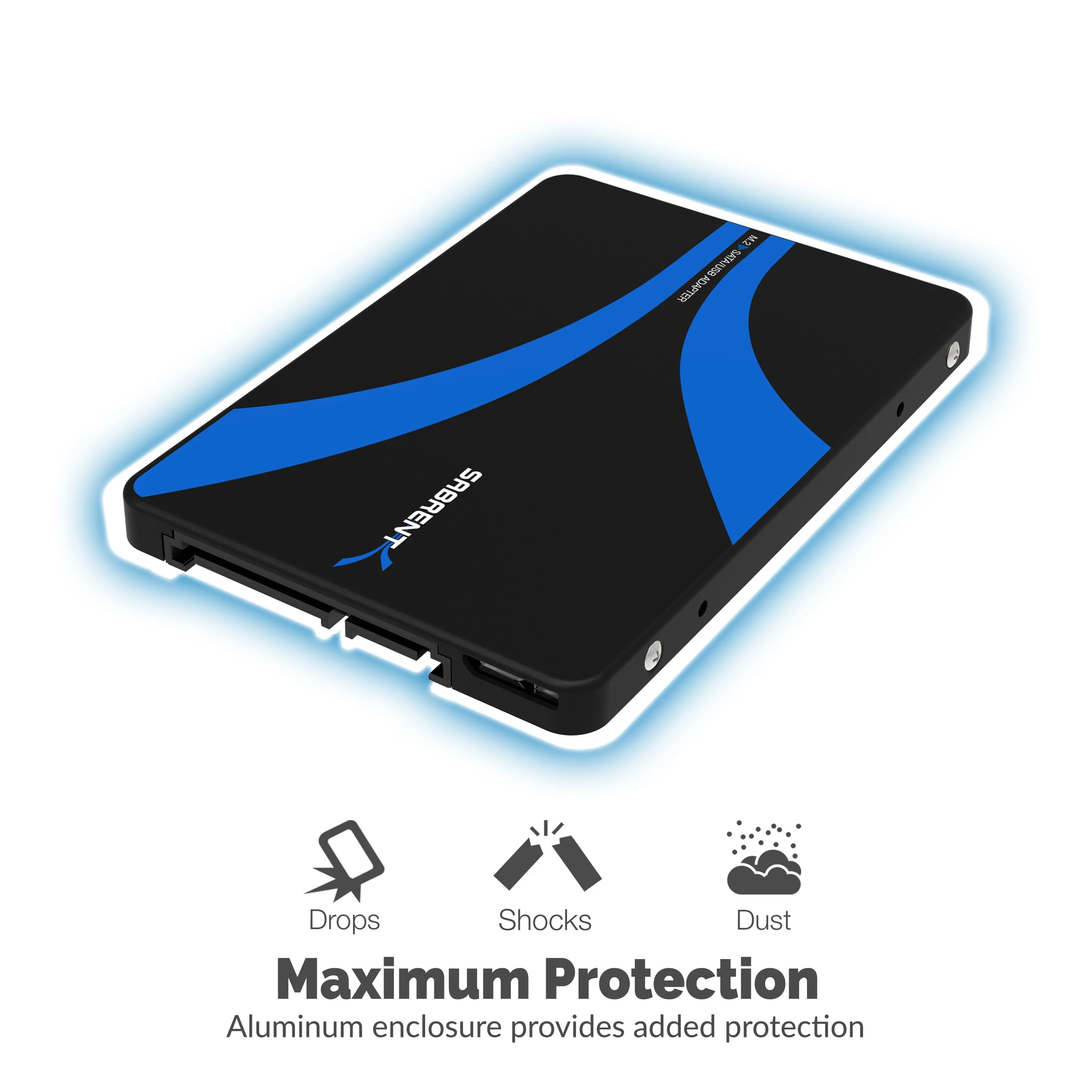 M.2 SSD [NGFF] to USB 3.0 / SATA III 2.5-Inch Enclosure Adapter