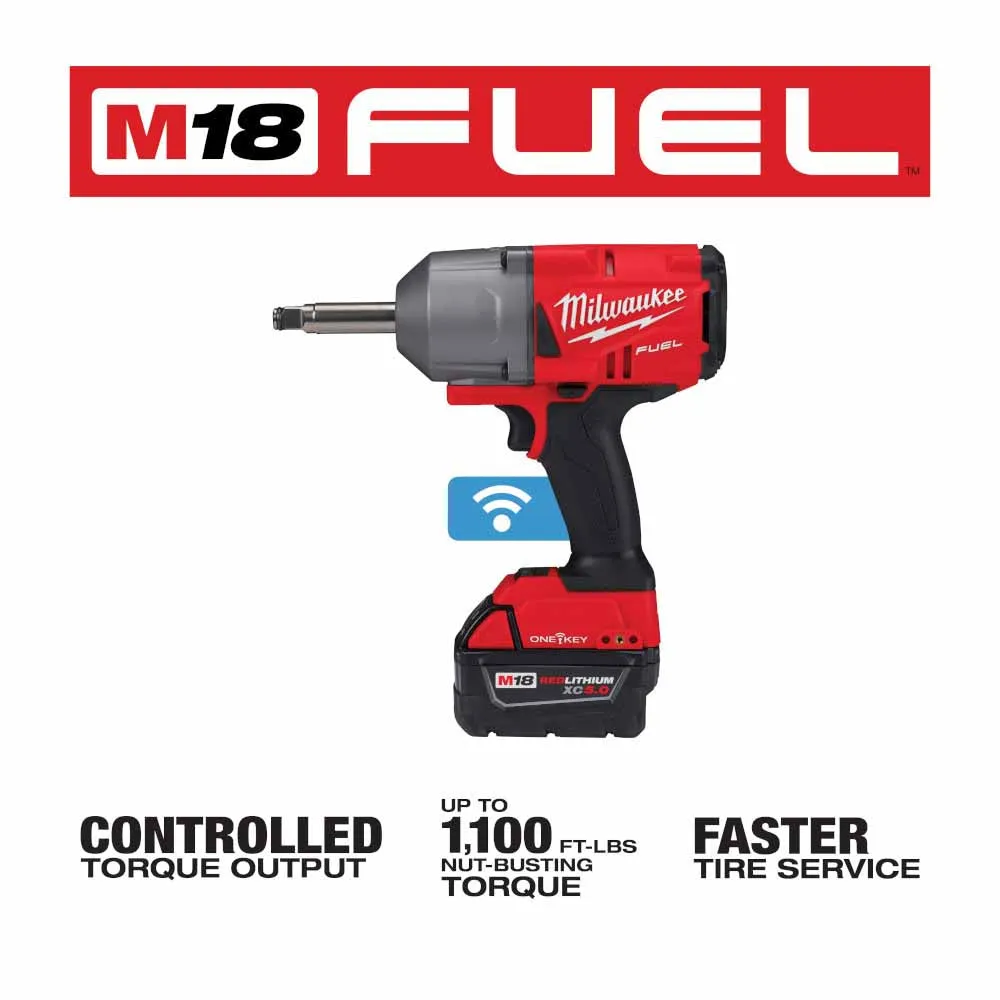 Milwaukee 2769-22 M18 FUEL 1/2" Ext. Anvil Controlled Torque Impact Wrench w/ONE-KEY Kit