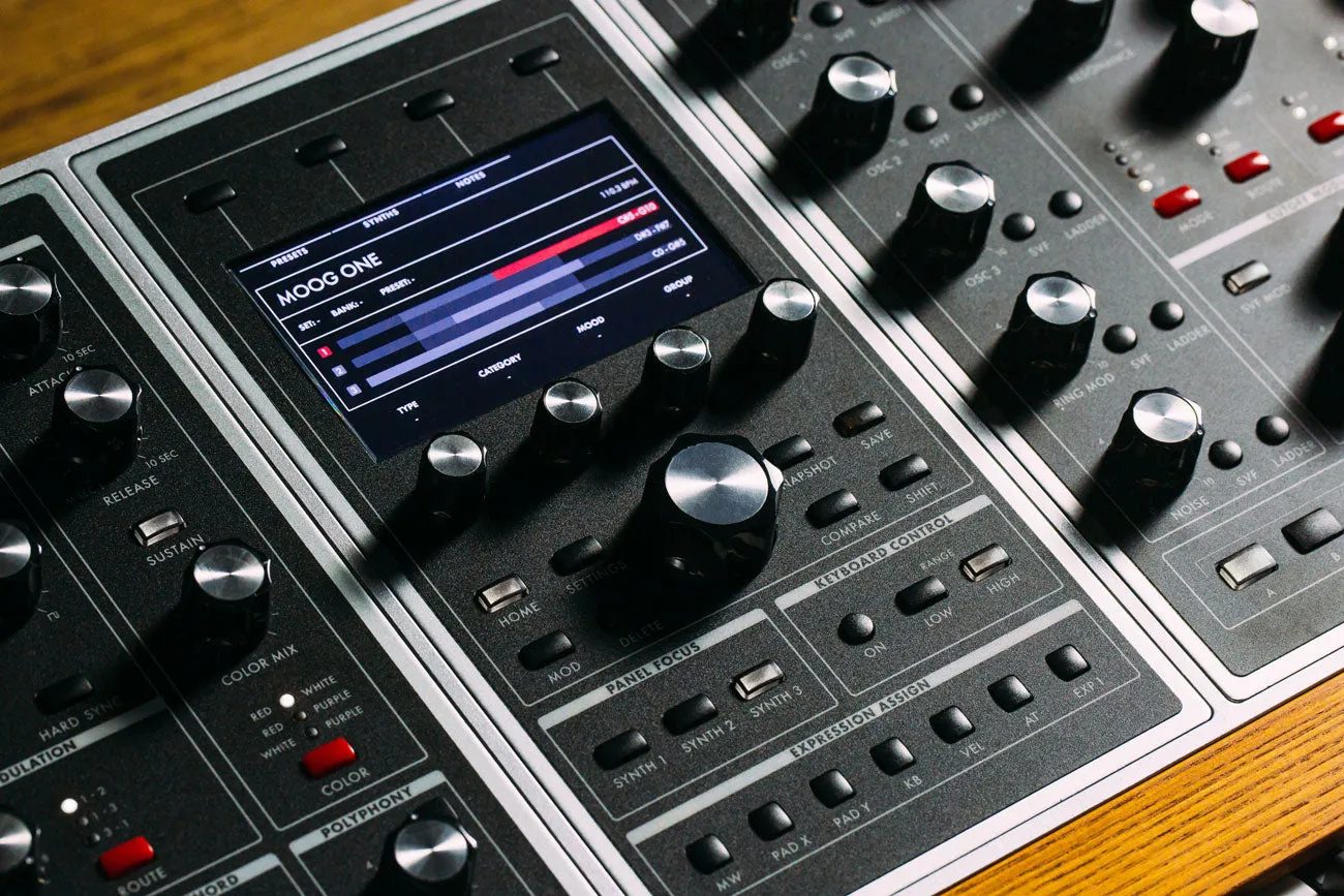 Moog ONE 16 Voice Tri-Timbral Polyphonic Analogue Synthesizer