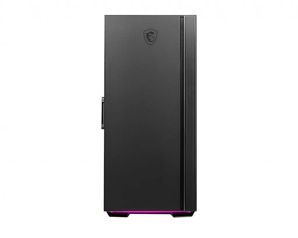 MSI MPG QUIETUDE 100S Mid Tower Silent Computer Case 'Black, 1x 120mm Fan, Fan Controller, USB Type-C, Sound dampening foam, ARGB light strip, Tempered Glass, Center, E-ATX, ATX, mATX, mini-ITX'