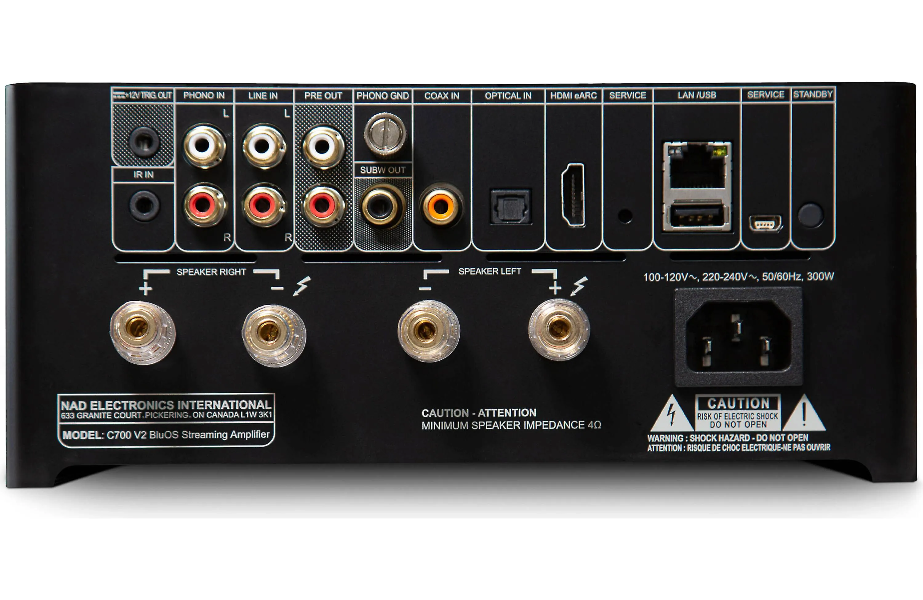 NAD Electronics C700 V2 BluOS Streaming Amplifier