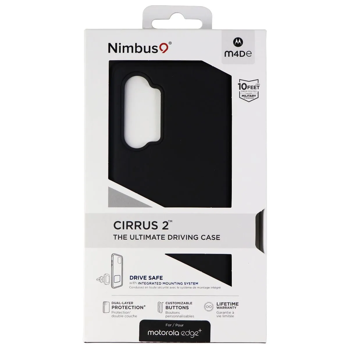 Nimbus9 Cirrus 2 Series Hard Case for Motorola Edge  (2020) - Matte Black