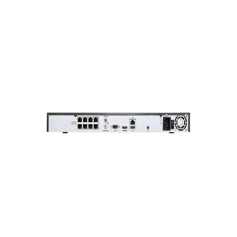 NR33P8-8 - 8 Channel 4K 80M 1U 8 PoE NVR