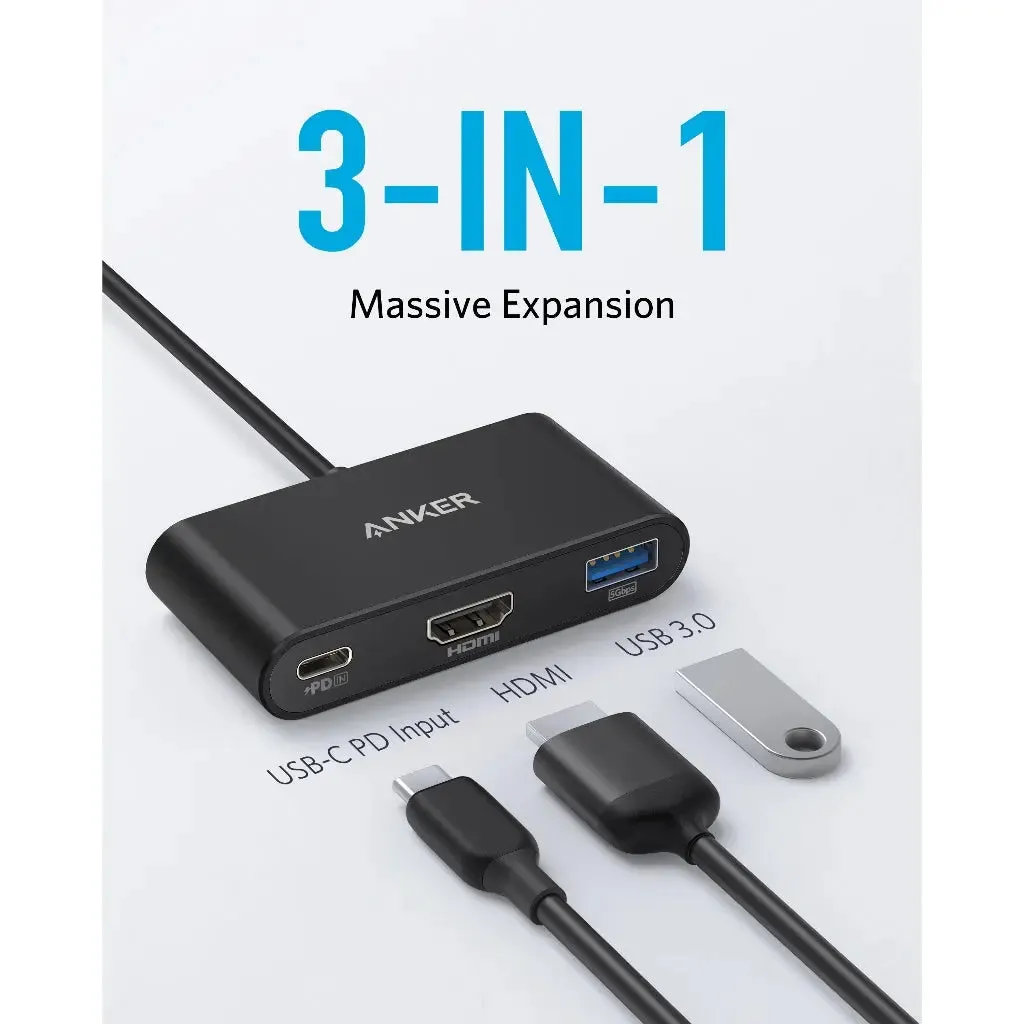 PowerExpand 3-in-1 USB-C PD Multi-Function Hub with 4K HDMI, 100W PD Adapter A8339