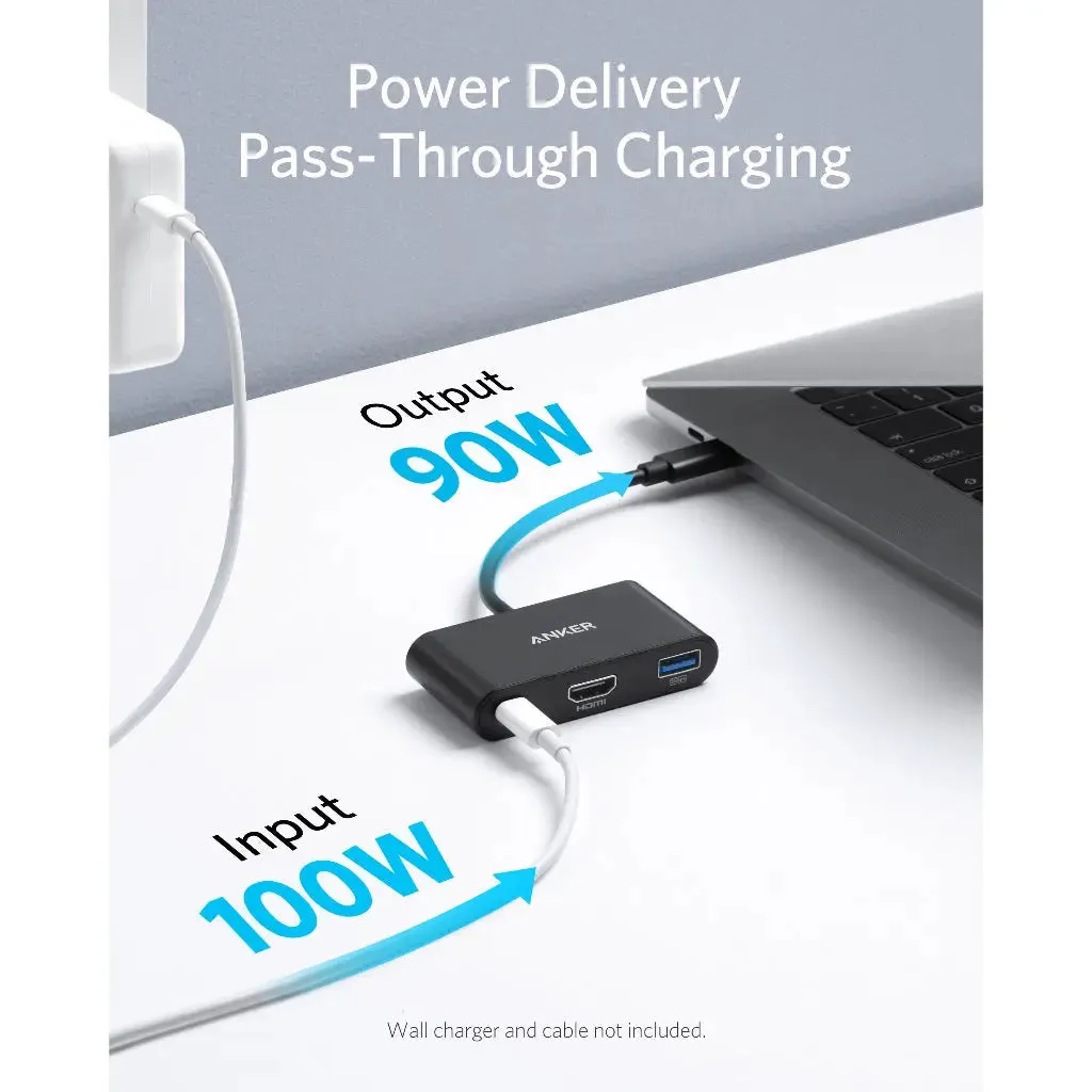 PowerExpand 3-in-1 USB-C PD Multi-Function Hub with 4K HDMI, 100W PD Adapter A8339