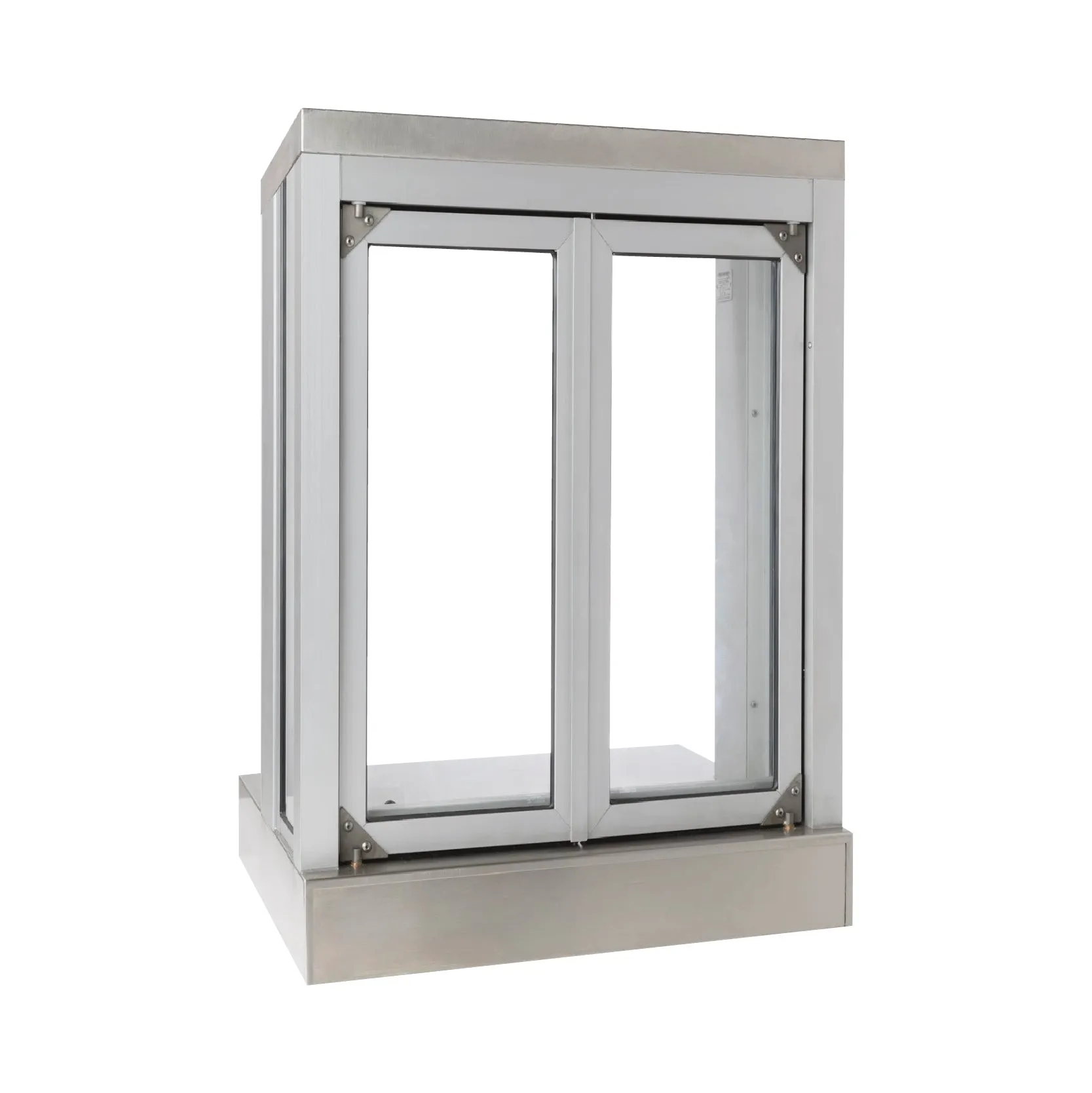 Quikserv Push Bar Panoramic Bi-Fold Drive Thru Transaction Windows | CSE-QS-PW