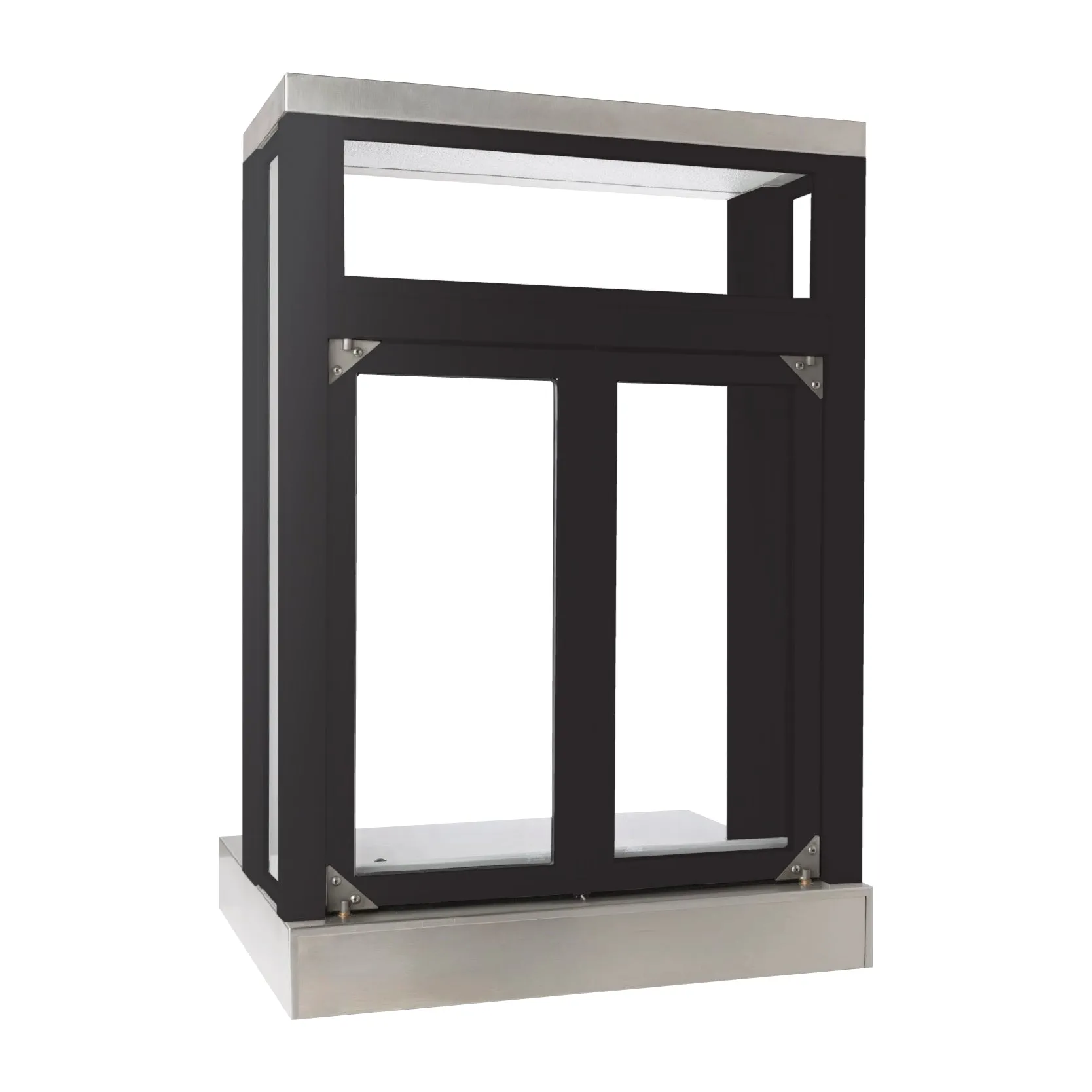 Quikserv Push Bar Panoramic Bi-Fold Drive Thru Transaction Windows | CSE-QS-PW