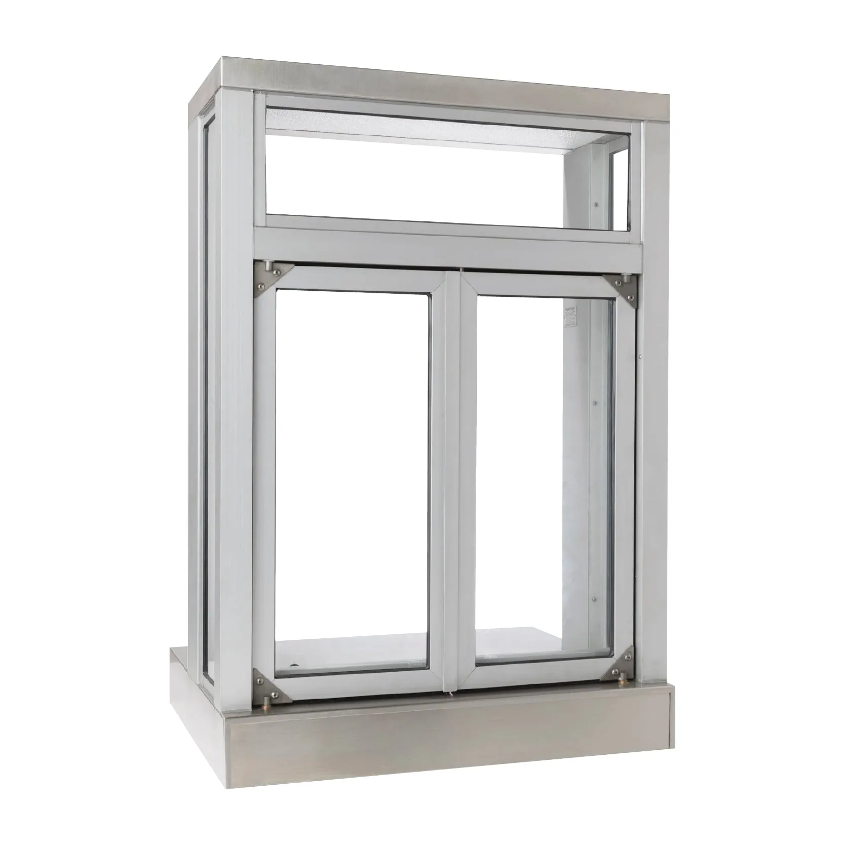 Quikserv Push Bar Panoramic Bi-Fold Drive Thru Transaction Windows | CSE-QS-PW