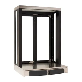Quikserv Push Bar Panoramic Bi-Fold Drive Thru Transaction Windows | CSE-QS-PW