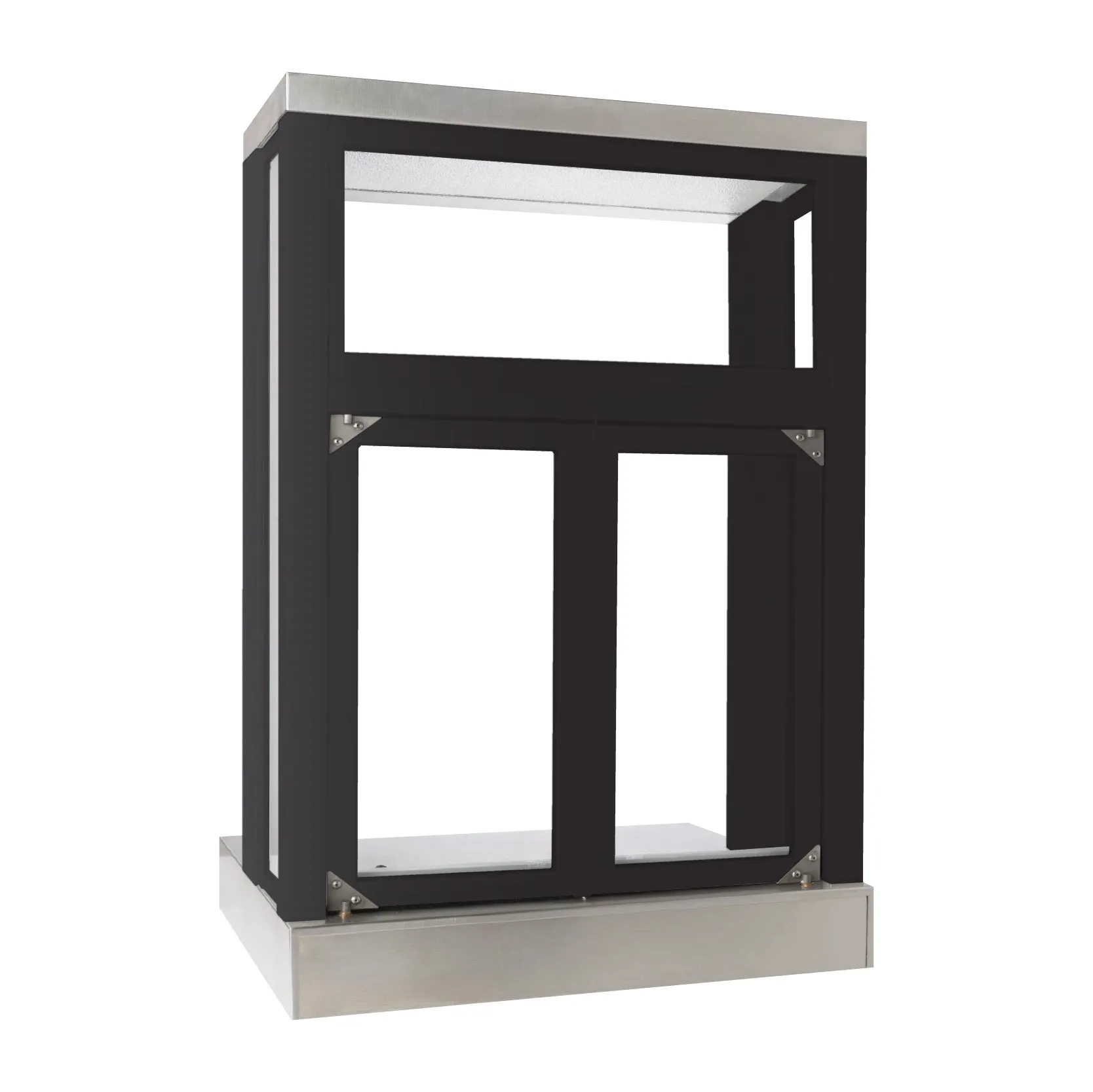 Quikserv Push Bar Panoramic Bi-Fold Drive Thru Transaction Windows | CSE-QS-PW