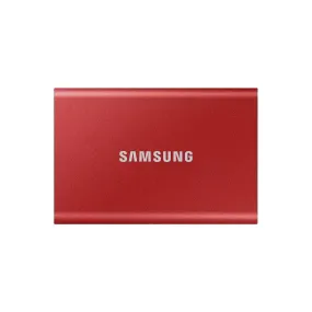Samsung T7 Portable SSD - 500 GB - USB 3.2 Gen.2 External SSD - Metallic Red