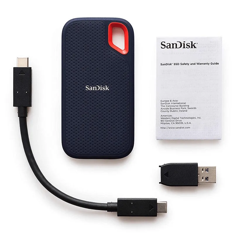 SanDisk 1TB Extreme Portable SSD USB3.1 Type-C Type-A Hard Drive