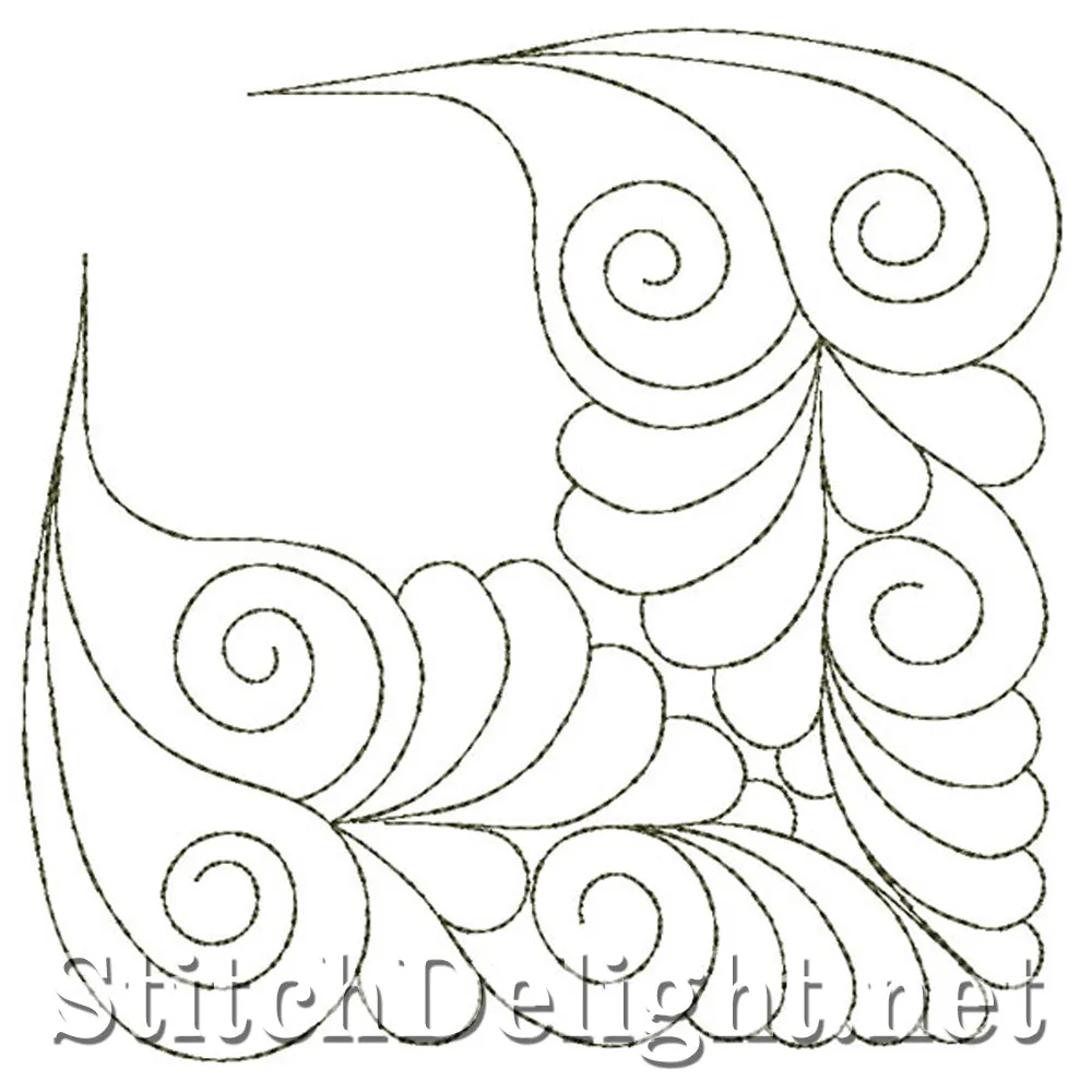 SDQL0040 Feather Quilt Corner