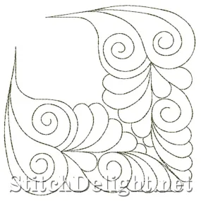 SDQL0040 Feather Quilt Corner