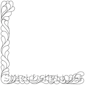 SDQL0182 Floral Vine Corner