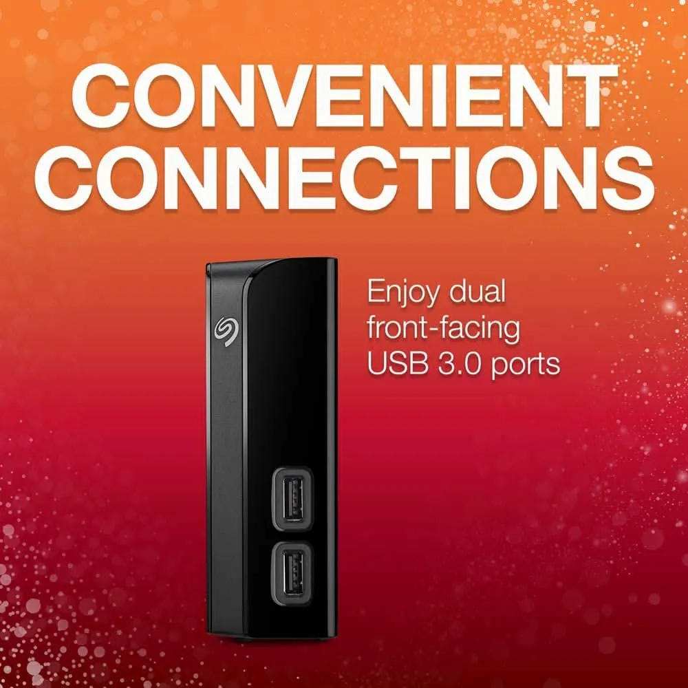 SEAGATE BACKUP PLUS HUB 14TB EXTERNAL 3.5 HARD DRIVE