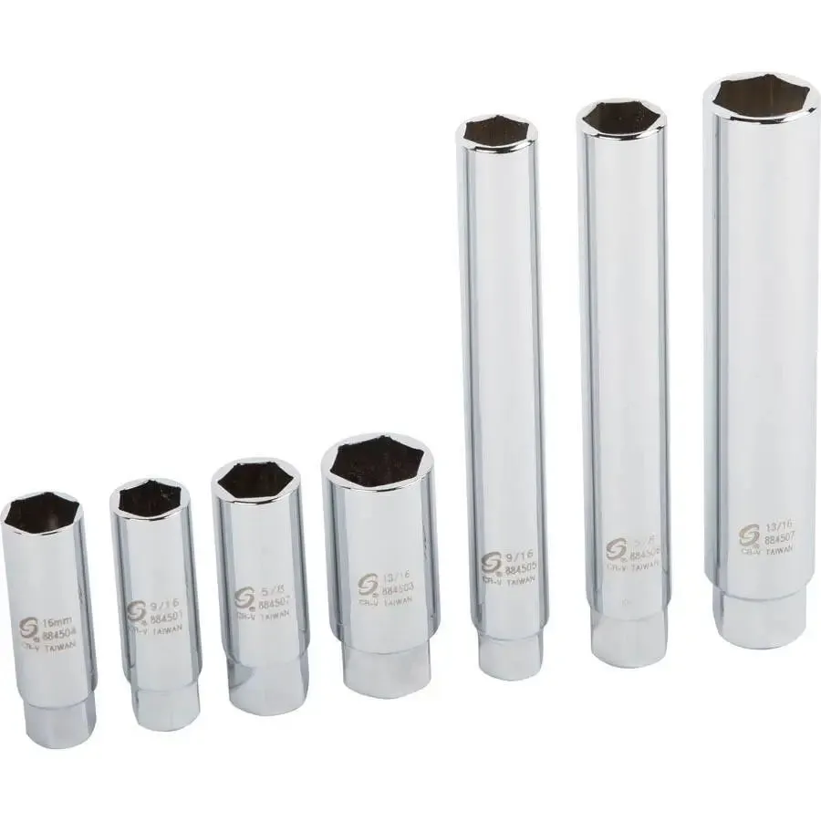 Sunex 3/8 in Dr. 7 Pc. Master Spark Plug Socket Set