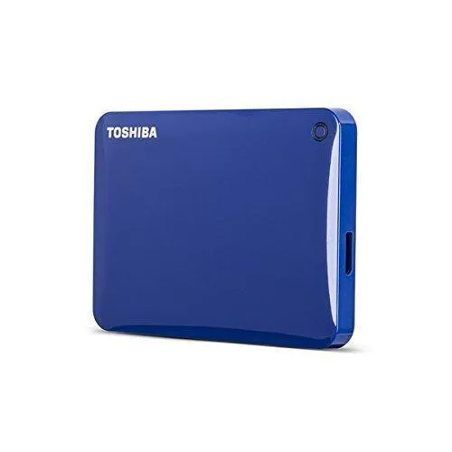 Toshiba Canvio Connect II 1TB Portable Hard Drive, Blue (HDTC810XL3A1)
