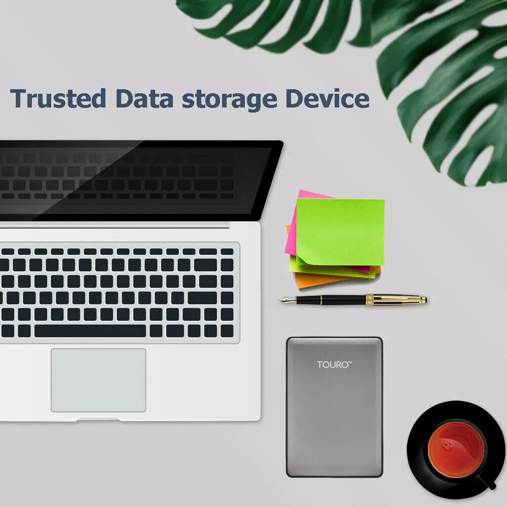 Touro S Portable External Hard Drive 500GB USB 3.0 for PC, Mac, Laptop - 0S03698