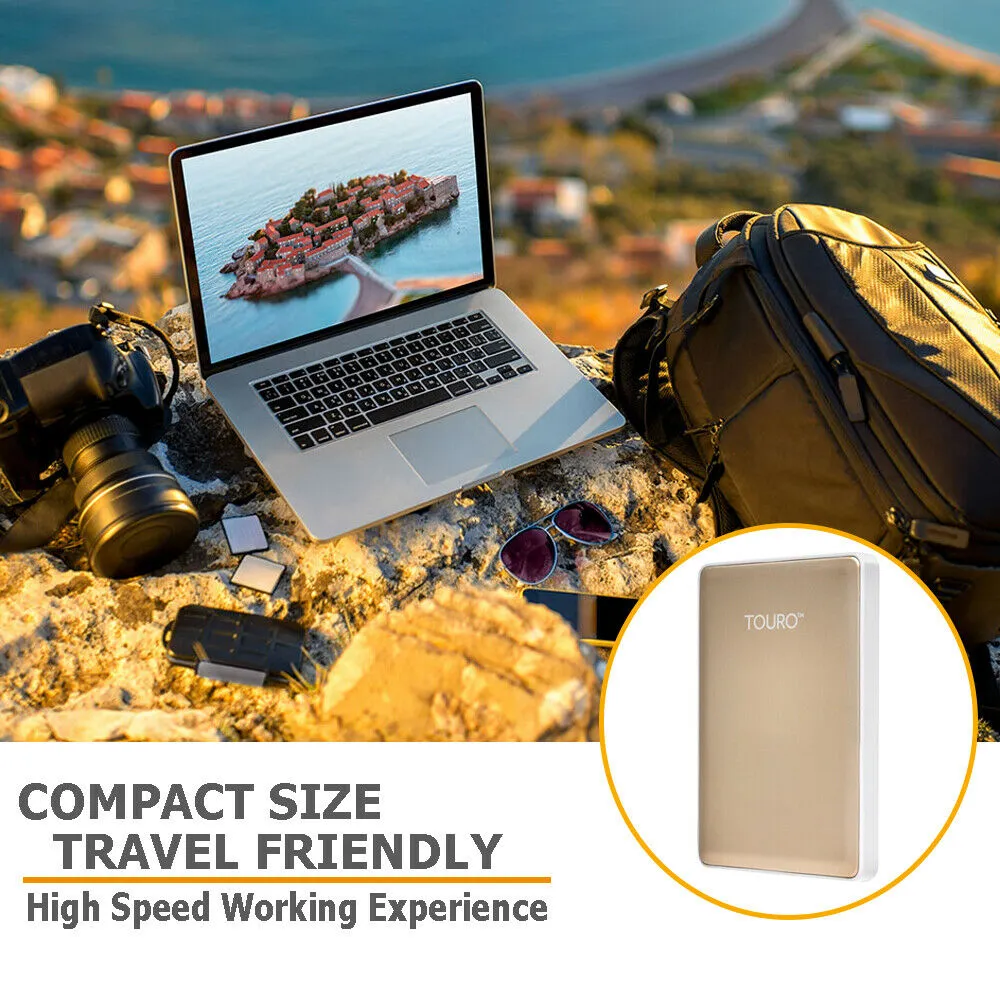 Touro S Portable External Hard Drive 500GB USB 3.0 for PC, Mac, Laptop - 0S03759