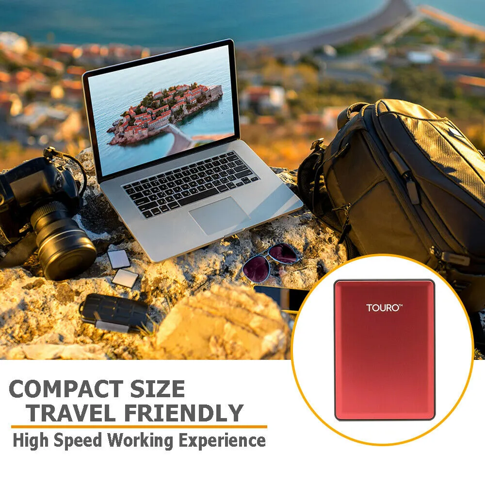 Touro S Portable External Hard Drive 500GB USB 3.0 for PC, Mac, Laptop - 0S03784