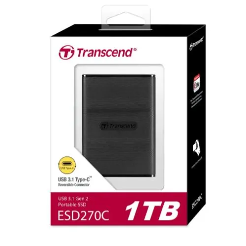 Transcend 1TB Usb 3.1 Esd370c Portable SSD