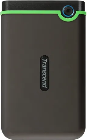Transcend 4TB USB3.1 USB Type-C StoreJet  Rugged External Hard Drive (TS4TSJ25M3C) - Grey