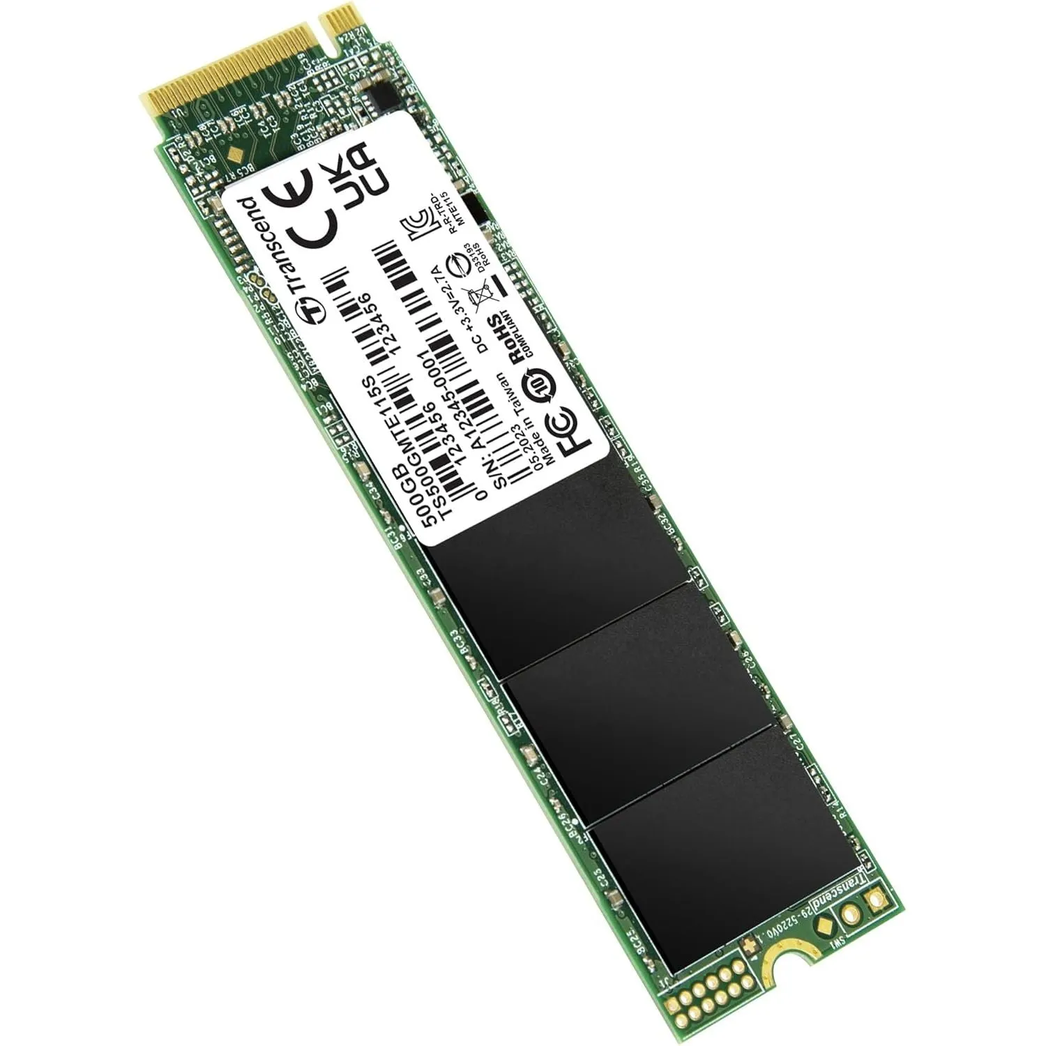 Transcend 500GB M.2 2280 PCIe Gen3x4 NVMe SSD - TLC