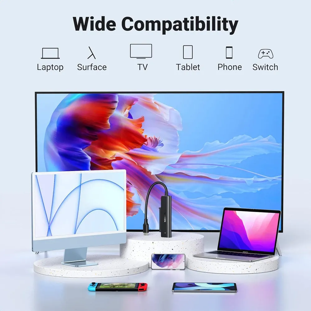UGREEN SATA III to USB C 3.1 Gen 1 Adapter Cable with 5Gbps Data Transfer Rate for 2.5" SSD & Hard Disk Drive to PC, Desktop Computer, Laptop, TV, etc. - Supports Windows, macOS, Linux, Chrome OS | 70610