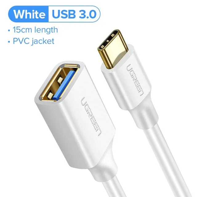 Ugreen USB C to USB Adapter Type C OTG Cable USB C Male to USB 3.0 A Female Cable Adapter for MacBook Pro Samsung S9 USB-C OTG