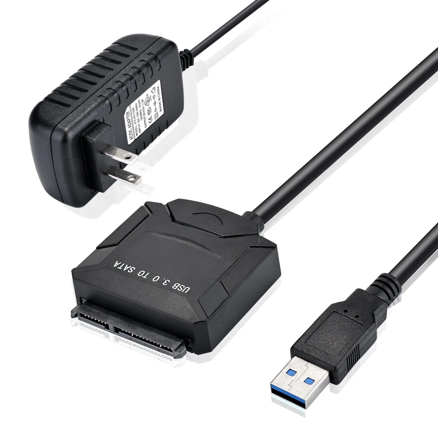 USB 3.0 to SATA Converter Adapter for 2.5"/3.5"SATA HDD/SSD Hard Drive Disks