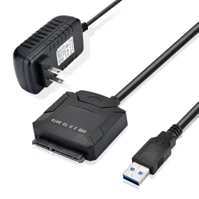 USB 3.0 to SATA Converter Adapter for 2.5"/3.5"SATA HDD/SSD Hard Drive Disks