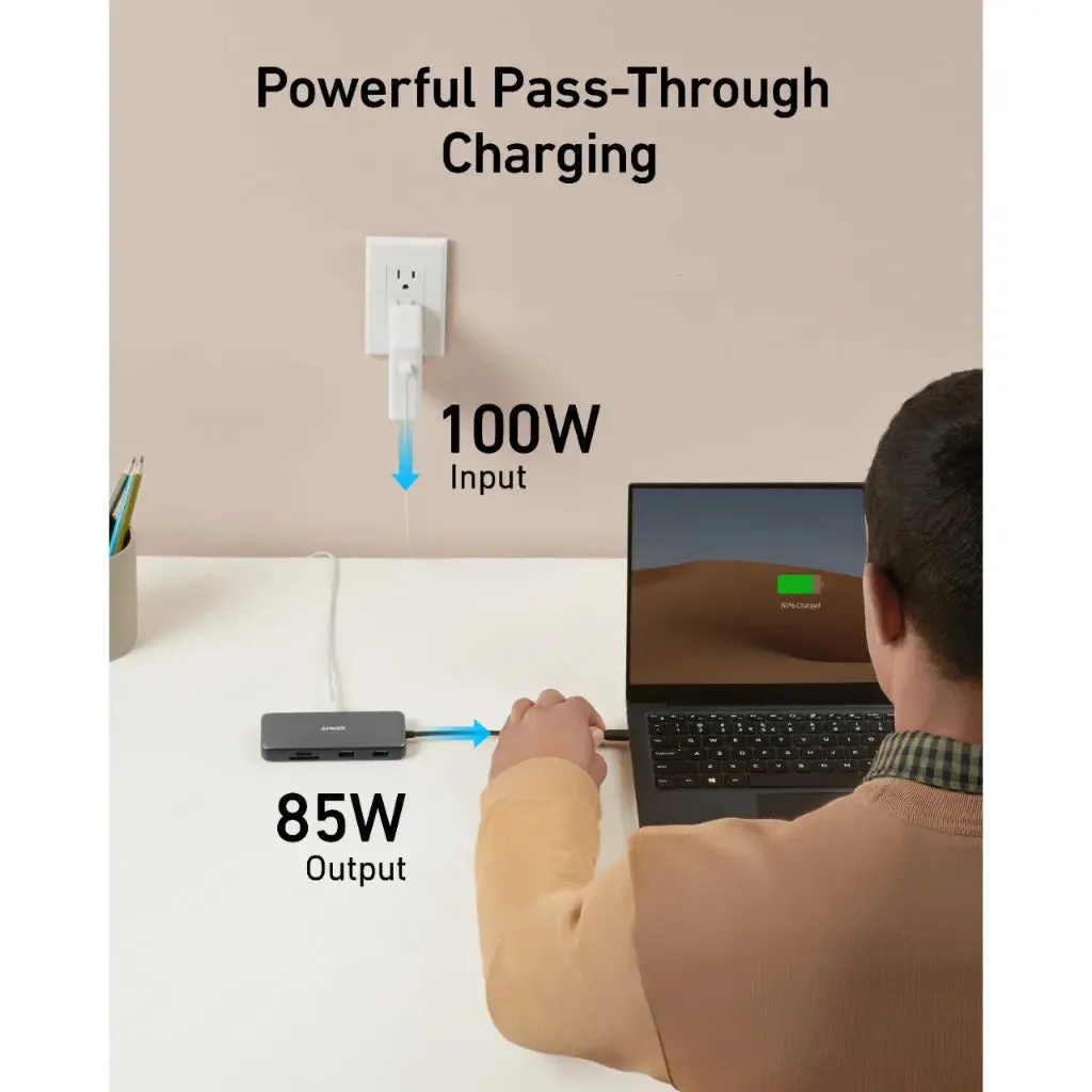 USB C Hub, PowerExpand 8-in-1 USB C Adapter A8383