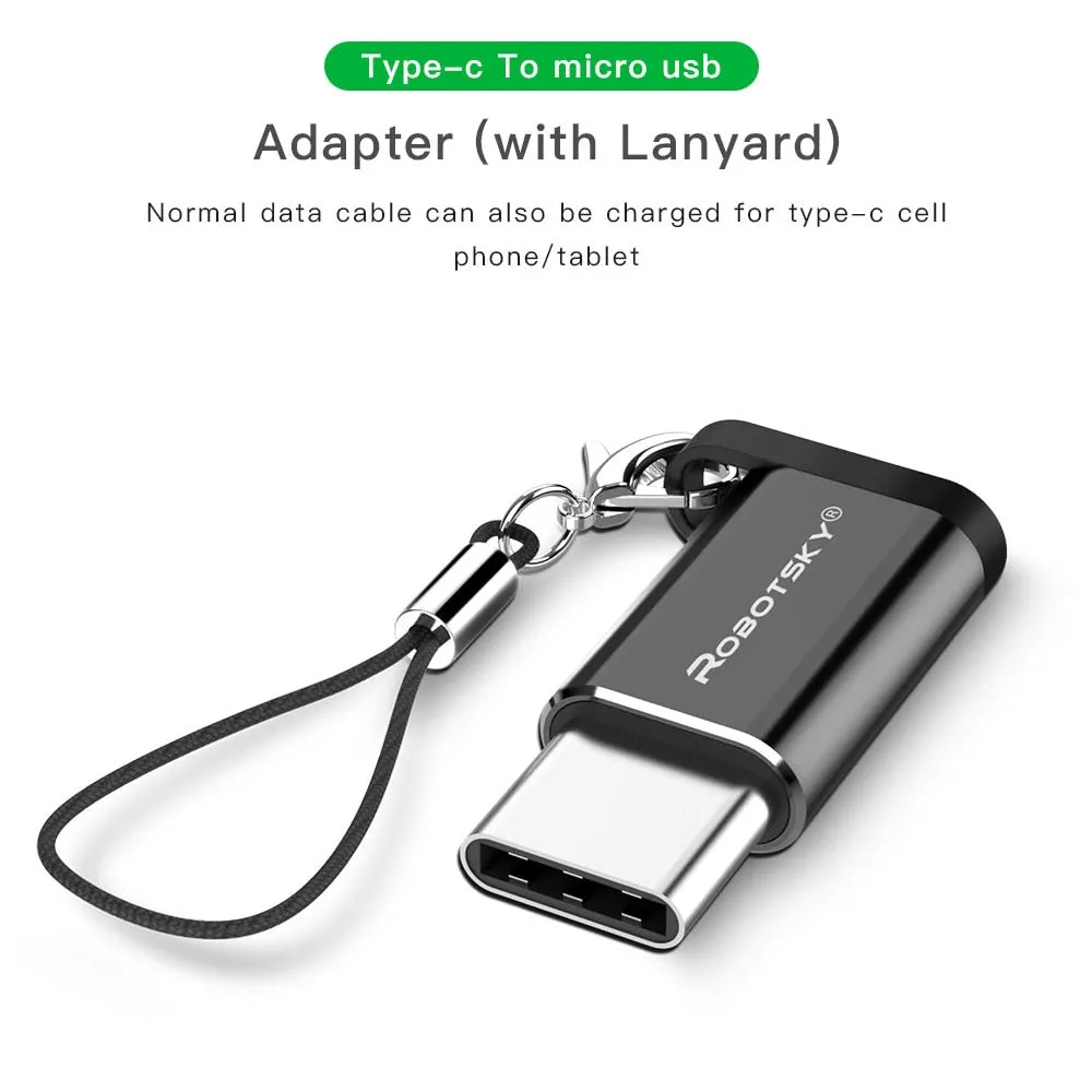 USB Type-C Male to Micro USB Female Adapter
