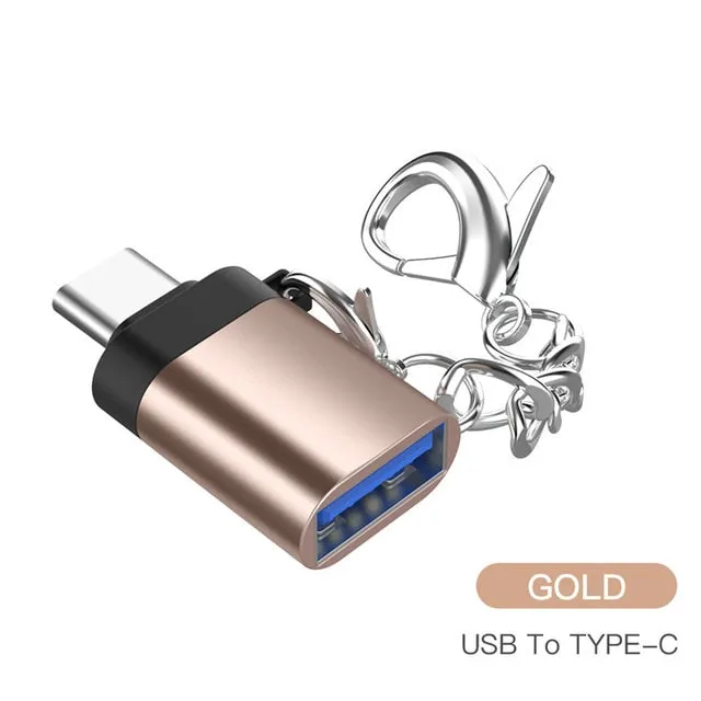 USB typec otg adapter Fast Type C to usb 3.0 converter usb-c type-c charge data sync cable for samsung huawei xiaomi macbook