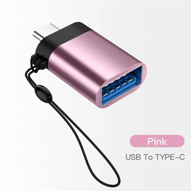 USB typec otg adapter Fast Type C to usb 3.0 converter usb-c type-c charge data sync cable for samsung huawei xiaomi macbook